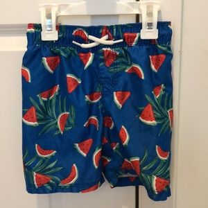 Boys 3T Old Navy Watermelon Swim Trunks